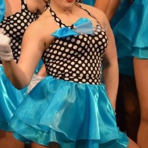Polka Dot & Turquoise Dance Costume